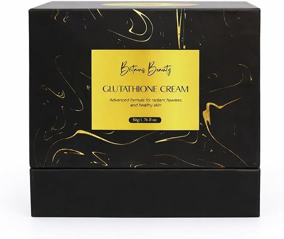 Premium Glutathione Face Cream by Britains Beauty – Brightening, Anti-Pigmentation & Hydrating Moisturizer for Smooth, Glowing Skin (50g)