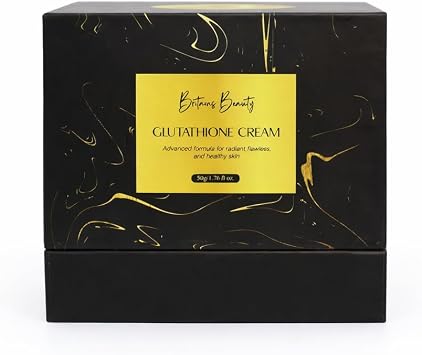 Premium Glutathione Face Cream by Britains Beauty – Brightening, Anti-Pigmentation & Hydrating Moisturizer for Smooth, Glowing Skin (50g)