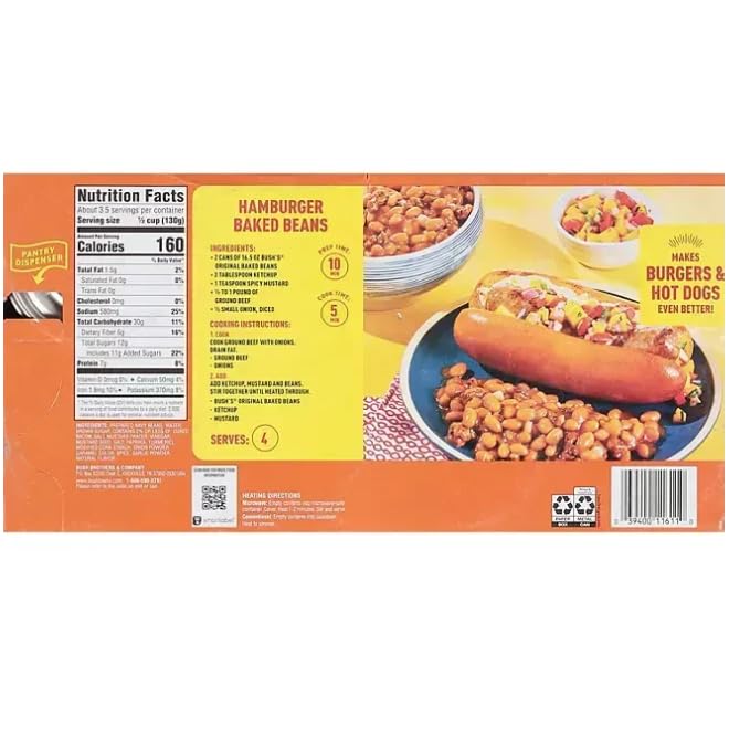 Original Baked Beans, 16.5 Ounces, Pack of 8 (8 Count (2 Pack))