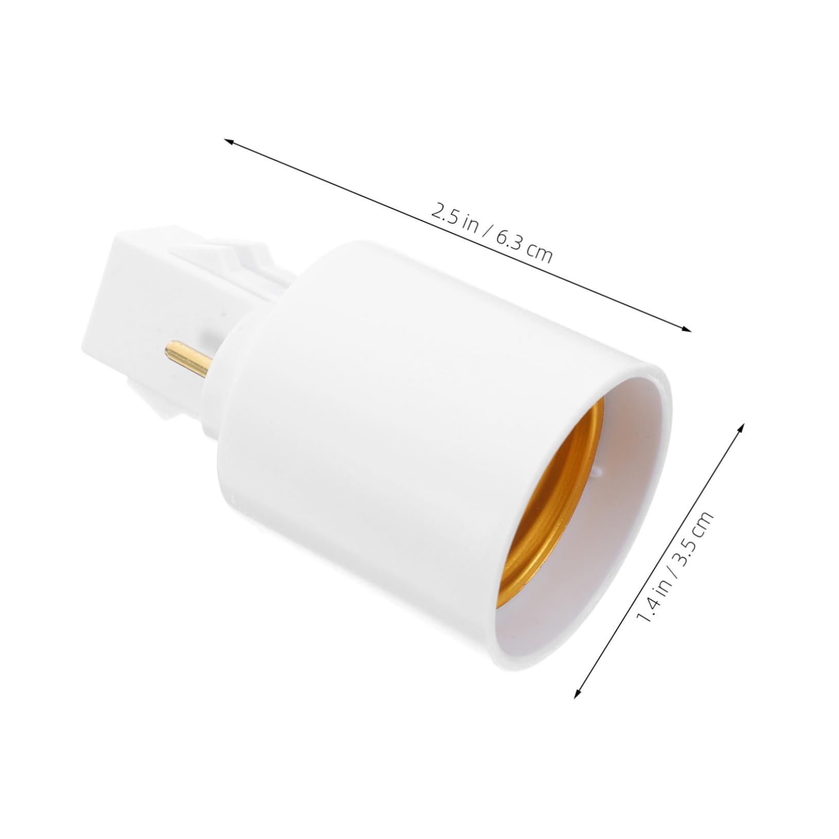 IWOWHERO 4pcs Lamp Adapter Lamp Bulbs Adapter Bulb Base Converter Connector Light Fitting Parts Female Socket Holder Converter Holder Pbt White