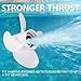 Qiclear OEM Upgrade Aluminum Outboard Moto Boat Propeller fit Yamaha Engines 60-115 HP, 15 Spline Tooth (13 x17-4b)