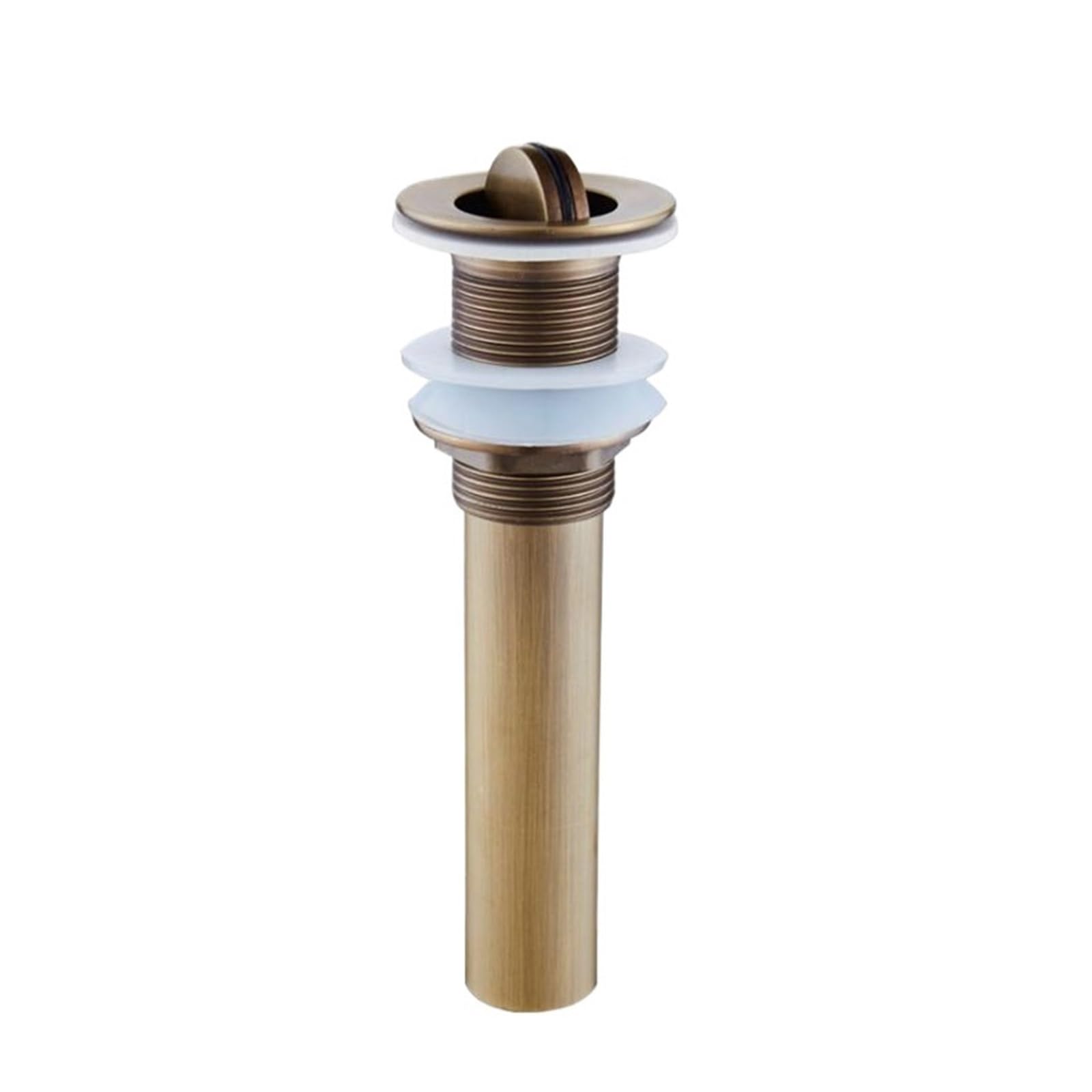 Basin Sink Pop Up Drain Antique Bronze Basin Pop Up Drain Copper Brass Clic-clac with Overflow Vessel Sink Drain Strainer(ZR2002-4)