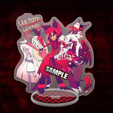 Jilijia Hazbin Hotel Alastor/Angel Dust Figure Cover