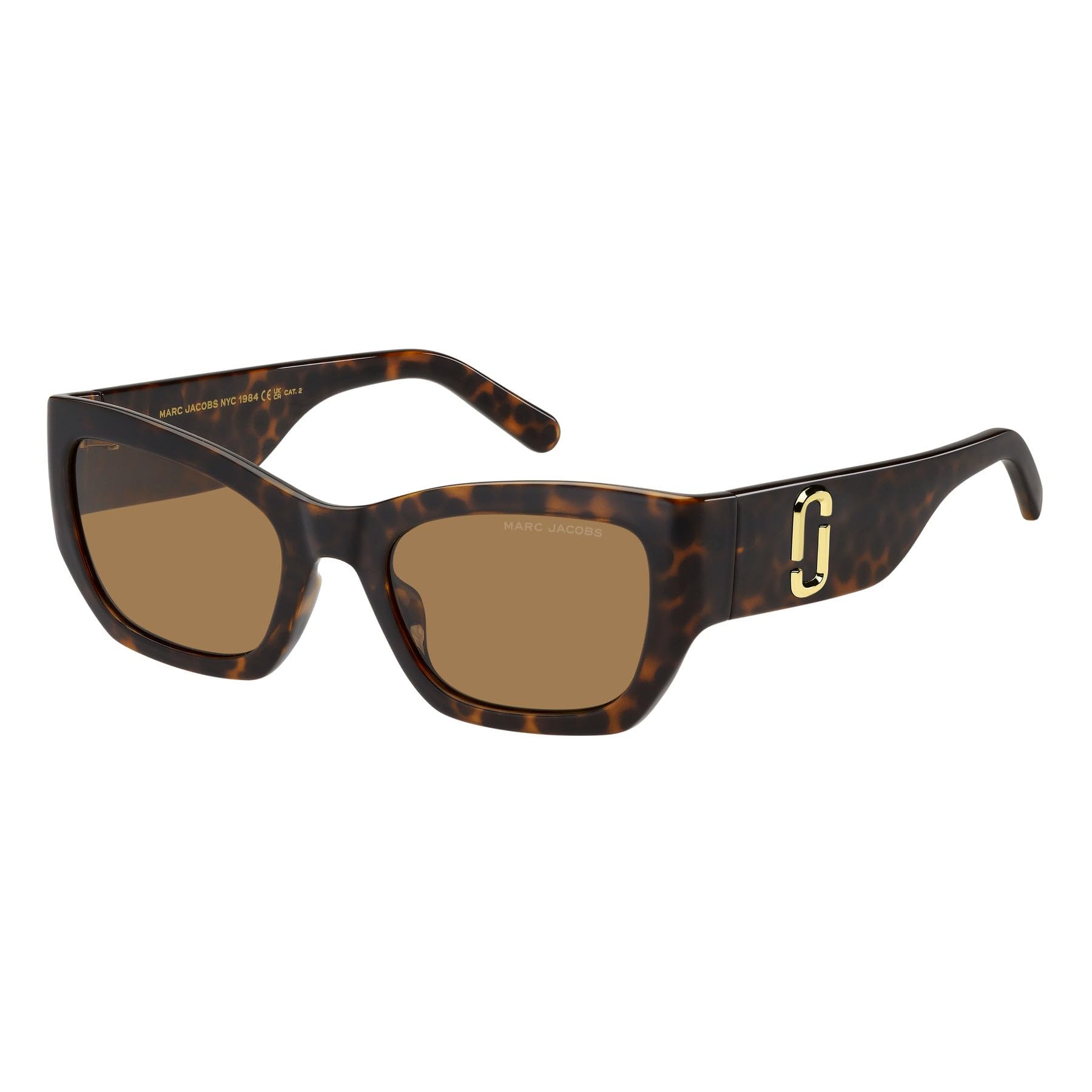 Marc Jacobs Brown Marc 723/S 086/70 Woman Sunglasses Injected Havana Cat Eye