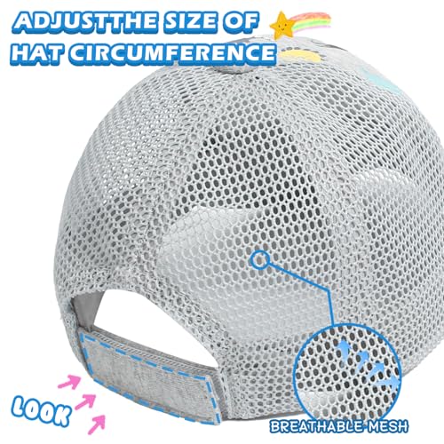 Duoyeree Toddler Baseball Cap Baby Cap Sun hat Print Dinosaur Pattern and Solid Color hat Kids boy Girl Age 0-8t4