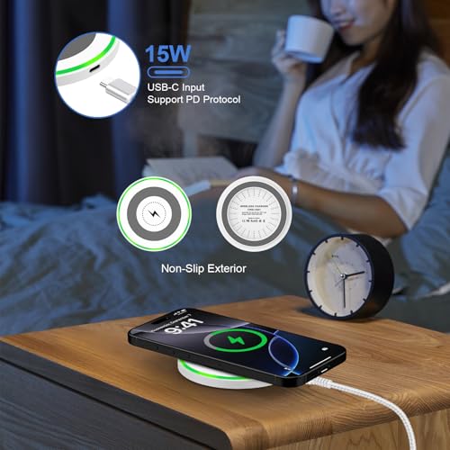 Chargeur sans fil rapide pour Pixel 10 Pro XL et Samsung S25 - Pack de 2 stations 15W sans fil
