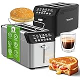 Digitale Anzeige mit individuellen Einstellungen - speichern Sie Ihre Vorlieben für das perfekte Toasten