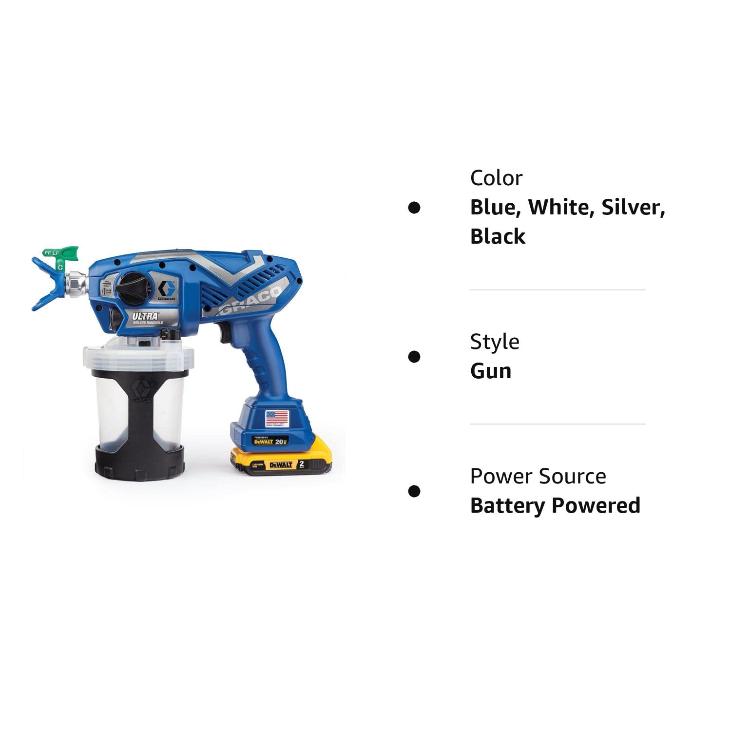 Graco 17M363 Ultra Cordless Airless Handheld Paint Sprayer and Graco 243104 Pump Armor, 1-Quart