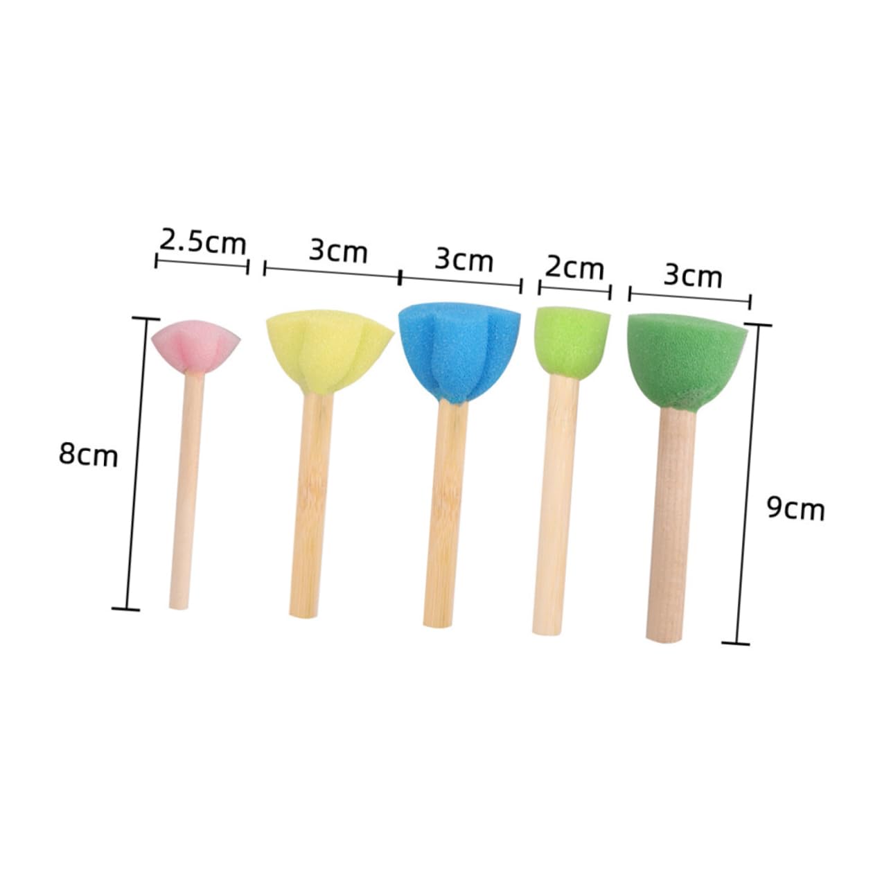 DOITOOL 15pcs Painting Sponge for Creative Art Supplies for Preschool Kindergarten for Imagination Development