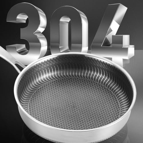 Wok en acero inoxidable con tapa de vidrio 12.6 in miniatura 4