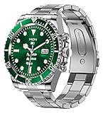 Smart Watch for Android Phones Answer Make Calls SMS Reminder Smartwatch Compatible iPhone Bluetooth Stainless Steel Fitness Watch Men Smart Watches for Men Reloj Inteligente