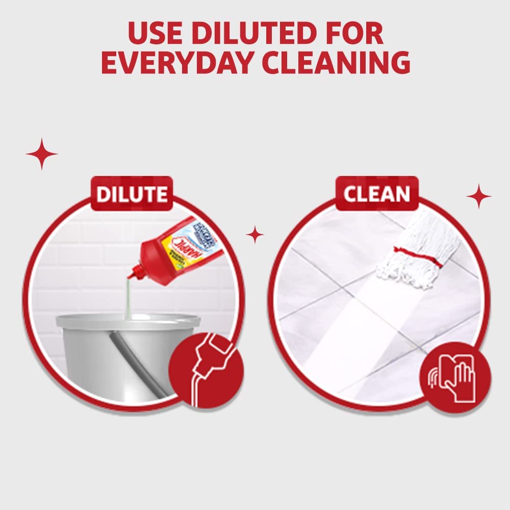 Harpic Disinfectant Toilet Cleaner, Original - 1L (Pack of 2) + Harpic Bathroom Cleaner, Lemon - 1L - Image 9 thumbnail