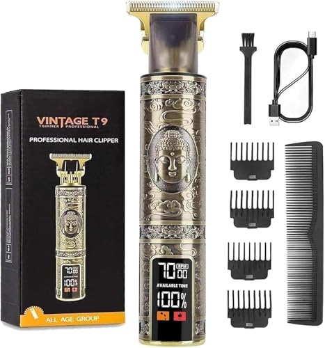 Haarschneidemaschine Trimmer Barttrimmer Herren LED Anzeige Haartrimmer Herren Konturen Haartrimmer Konturen Haarschneidemaschine Bartschneider Rasierer Haarschneider