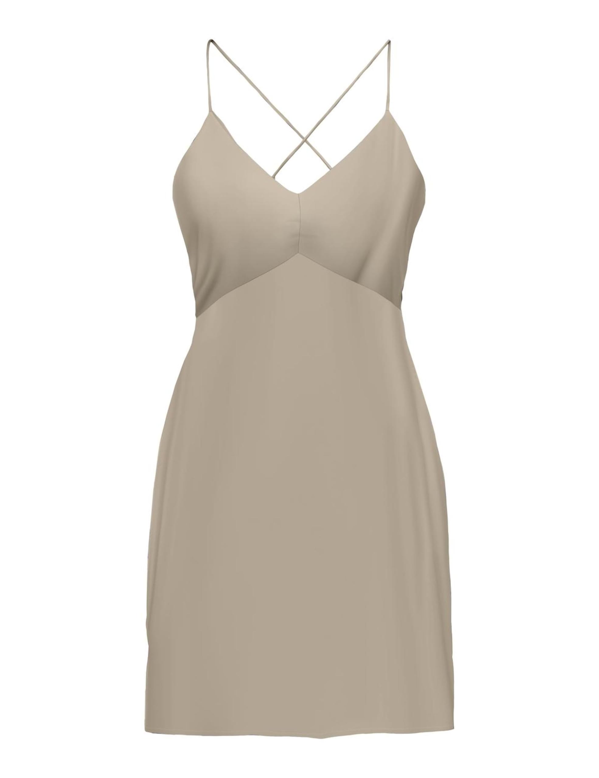 ONLY Women's Onljane Life S/L Janice Dress Ptm, Humus, S