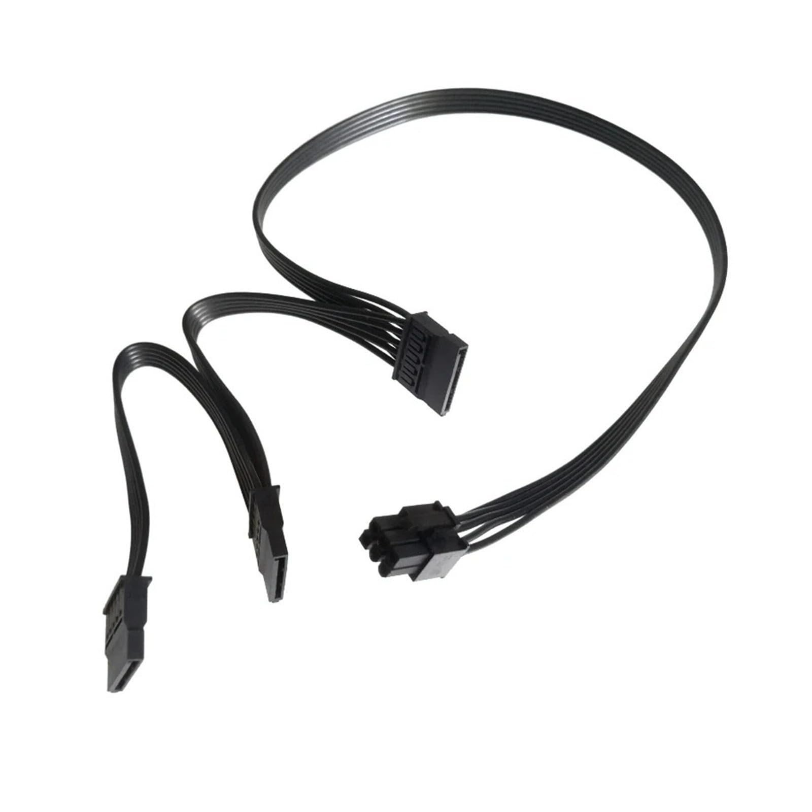 Generico Cavo modulare dritto da 6 pin a 3 SATA 18 AWG