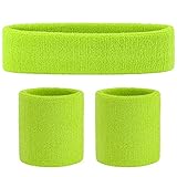 [page_title]-ONUPGO Schweißband Set Sportstirnband Handgelenk gestreifte Schweißbänder Frottee Sporttraining Basketball-Armband Stirnbänder Feuchtigkeitstransport Schweiß absorbierendes Stirnband
