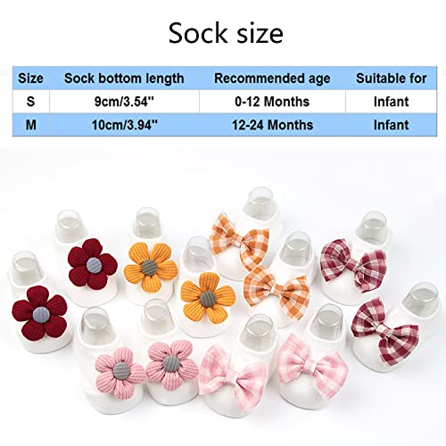 Baby Girl Socks Sunflower Shoe Toddler Ant-Slip Socks Flower Baby Ankle Socks with Cute Flower Floor Shoes Socks4