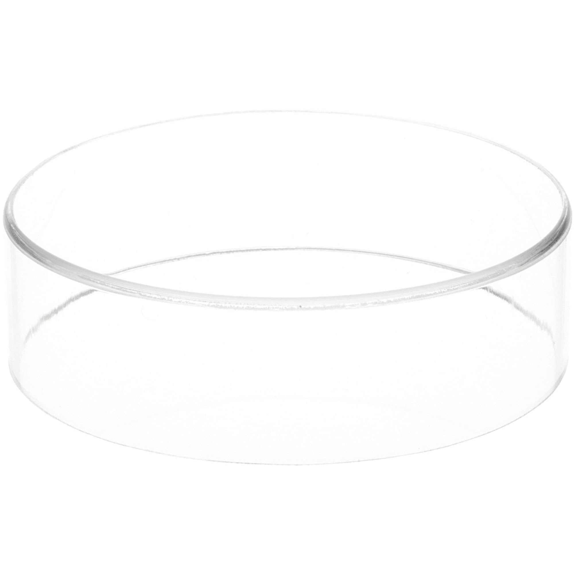 Plymor Clear Acrylic Round Cylinder Display Riser, 2" H x 7" D