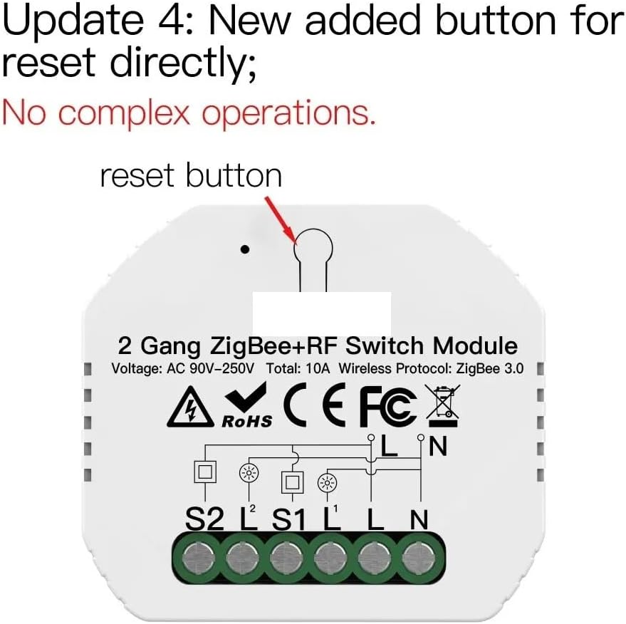 MOES ZigBee Module with Reset Button