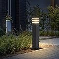 SLAWA Black E26 Outdoor Landscape Path Lights, Die-Casted Aluminum, IP65 Waterproof, Patio Porch Exterior Floor Lamp, 12-Inch