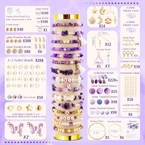 Image of Wurosi Jewelry Making Supplies Kit, Bracelet Making Kit for Adult