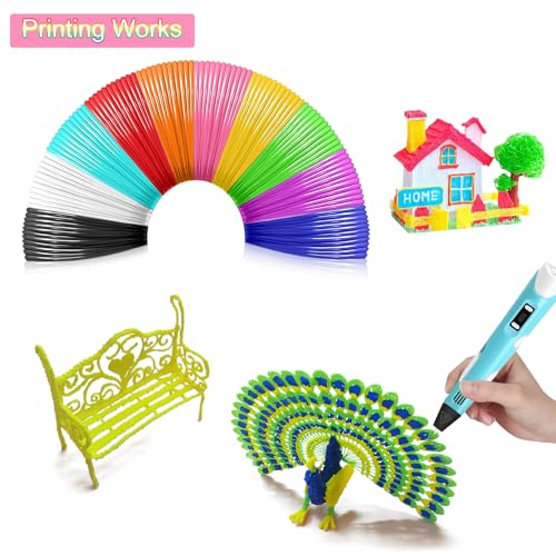 Miniatura 5 de Set De Accesorios Para Bolígrafo 3d, Plantilla Para Bolígrafo De Impresión 3d, Filamento Pla Para Bolígrafo 3d, Plantilla Con 2 Dedales Y Tijeras, Accesorios Para Bolígrafos De Impresión 3d Para Niños