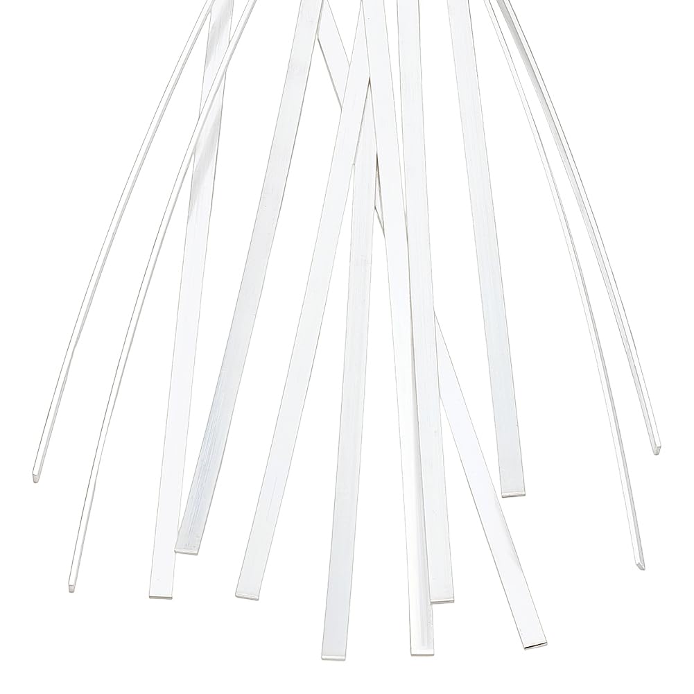 PH PandaHall Alambre plano de 4 mm, 30 cm, chapado en plata de ley 925, alambre flexible para manualidades, tiras rectangulares, alambre de latón para la fabricación de joyas, brazaletes, manualidades
