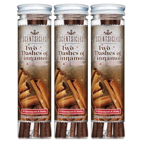 Scentsicles Two Dashes of Cinnamon Scented Christmas Ornaments 3 Pack