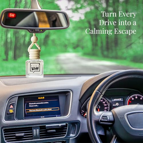 Image of Marine Escape Car Perfume Diffuser - 10ML Long Lasting Hanging Car Air Freshener | Premium Car Fragrance Oils in Glass Bottle with Wooden Diffuser Cap | Lasts up to 75 Days | IFRA Certified