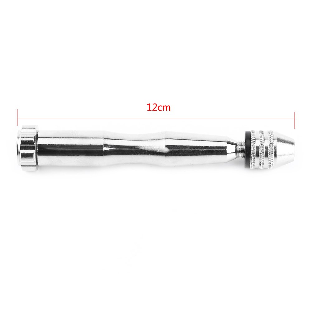 ANKROYU Hand Drill, High Speed Steel Hand Twist Drill, Manual Drill Bits with 10 HHS Drill Bits Wood Drilling Tool, Hand Crank Drill for Art Making