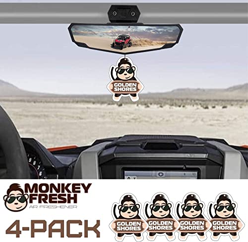Monkey Fresh Hanging Car Air Fresheners (Golden Shores-Coconut) #TOP1