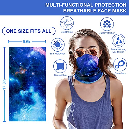 Lenboken LBK-B6-21 6 Pack Neck Gaiter Elastic Balaclavas Face Mask Versatile Bandana thumb #4