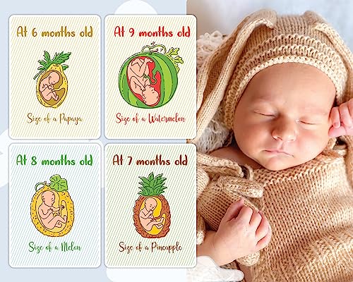 Image of Popcorn Games & Puzzles 28 Pregnancy Milestone Cards for Moms & Babies|Shower The Happiness and Celebrate Every Moment