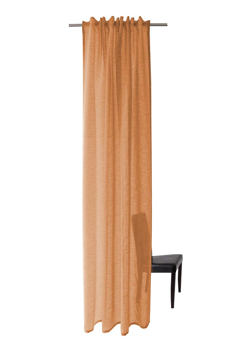 Homing Transparent Curtain Plain Brick 245 x 140 cm (H x W)