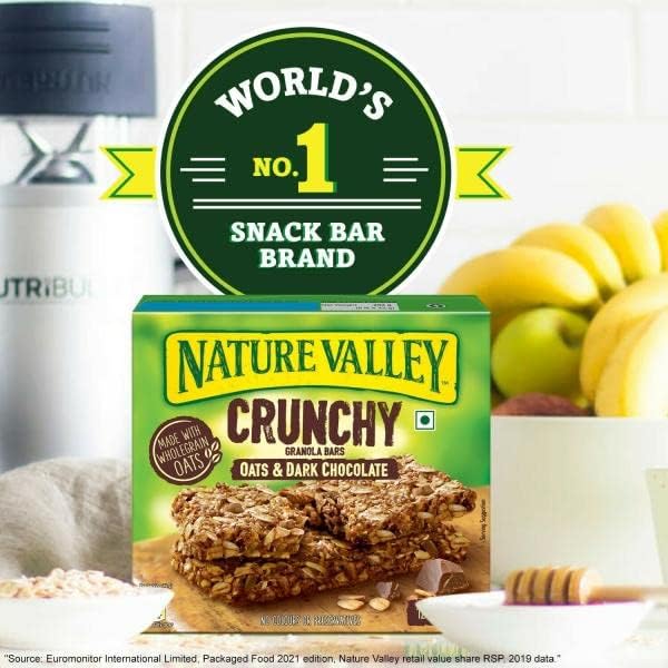 Nature Valleys Crunchy Oats & Dark Chocolate Granola Bars, 10 Count (From USA) - Image 3 thumbnail