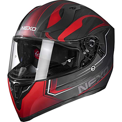 Nexo Integralhelm Sport II - Kratzfeste Visierung - Thermoplast - Belüftung