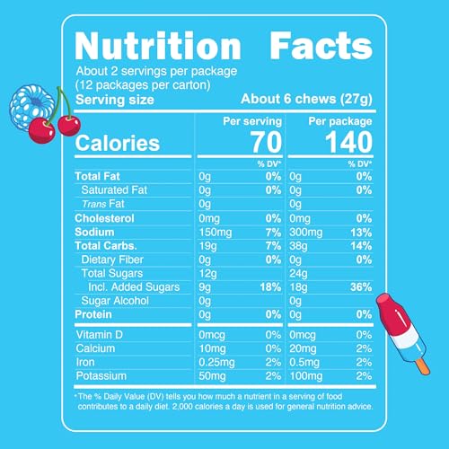 Image of Noogs Sour Energy Chews, Poolside Pop Caffeinated Electrolyte Energy Gummies, 50mg Green Tea Caffeine, Popsicle Flavored Alternative to Running Gels, Vegan & Gluten Free, 12 Pack