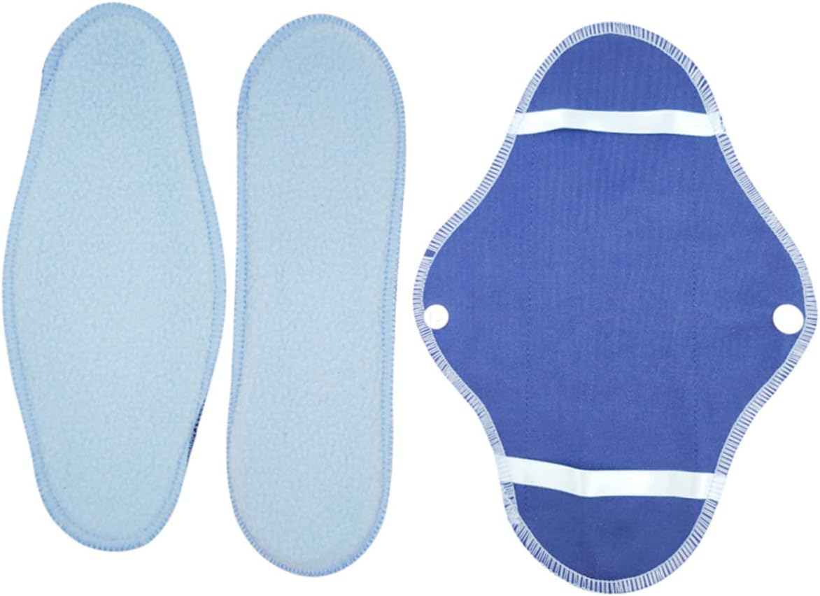24pcs Foldable Washable Sanitary Pads Portable Menstrual Towel Reusable Cloth Pads