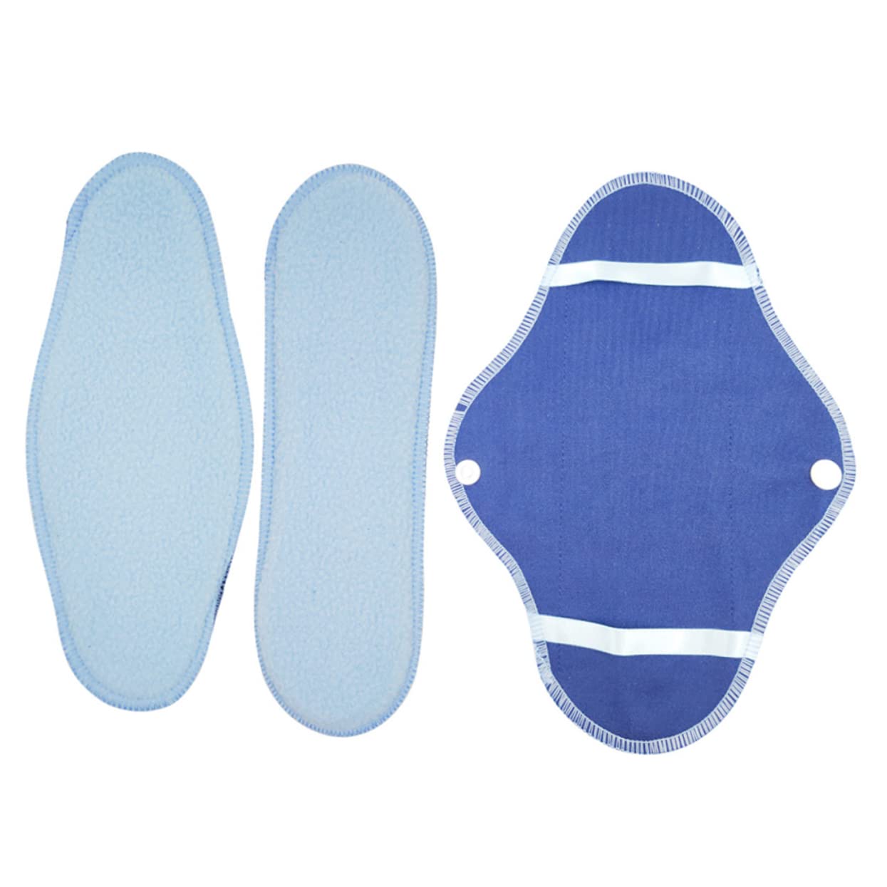 Healvian 24piezas Compresas Menstruales Reutilizables Lavables Toallas Sanitarias De Suaves y Transpirables Para Viajes Incluye Bolsa De Almacenamiento