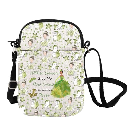 FOTAP Frog Princess Crossbody Bag Frog Princess Shoulder Bag Princess Lover Gift Princesses Tiana Gift Magic Kingd*m Gifts