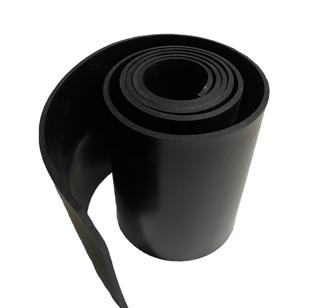 Gummistreifen mit Gewebeeinlage Stärke 10mm viele Größen Schutzmatte Gummidichtung Bodenmatte Unterleger Rüttelplatte Gummimatte Gummiunterlage Industriequalität (2500 x 80 x 10mm)