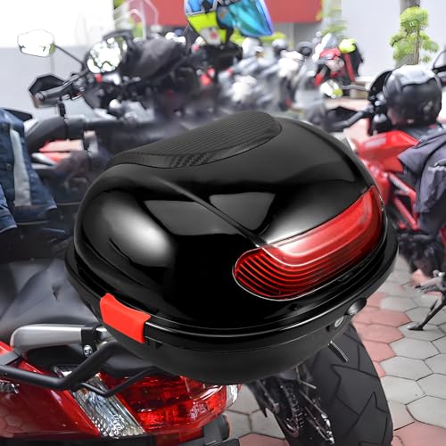 Baúl para moto de alta calidad con material PP resistente y elegante respaldo 6