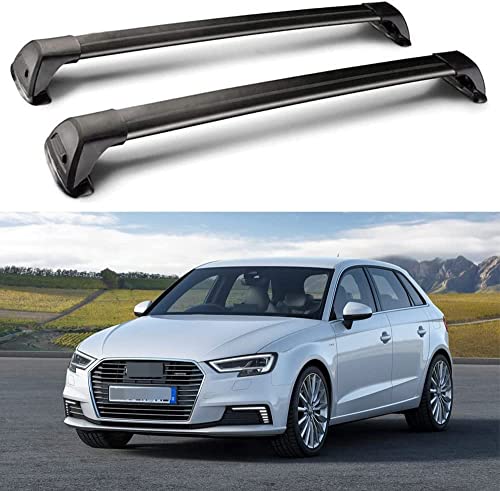 MFGG Original Baca de Techo para Audi A3 5 Door Sportback 2014 2015 2016 PortaesquíS Transporte Viaje ConversióN Estilo Y Portacargas, Styling Accesorios