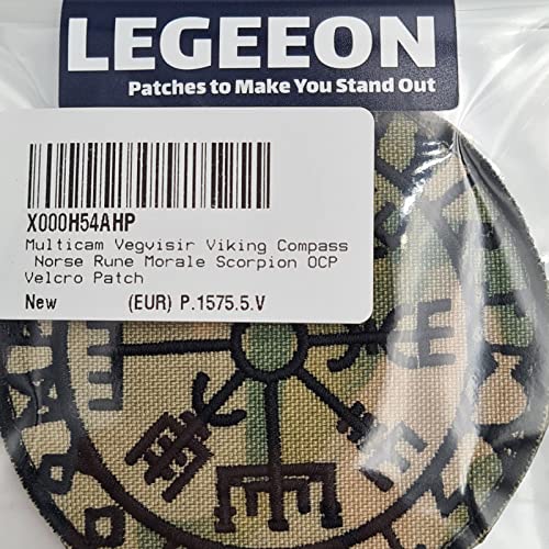 Multicam Vegvisir Viking Compass Norse Rune Morale Scorpion Ocp Hook Patch #TOP6