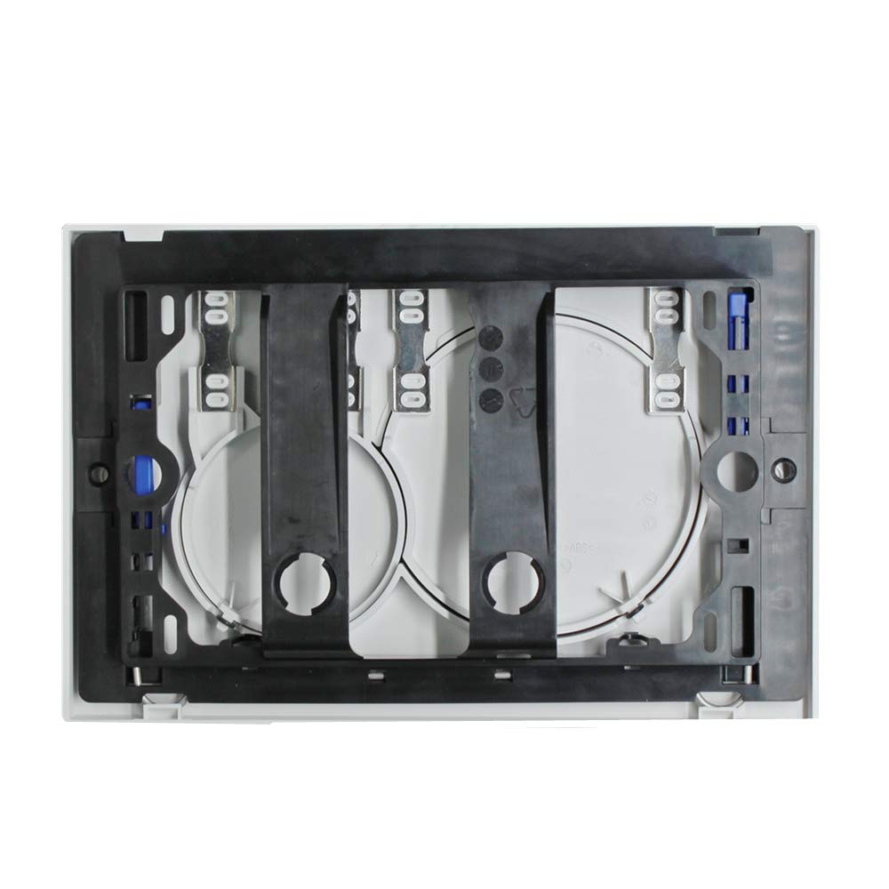 Placca di Comando WC a Doppio Scarico - Compatibile con Geberit Sigma01 115.770.11.5 - Finitura Argento Opaco/Grigio Moderno | Leroy Merlin