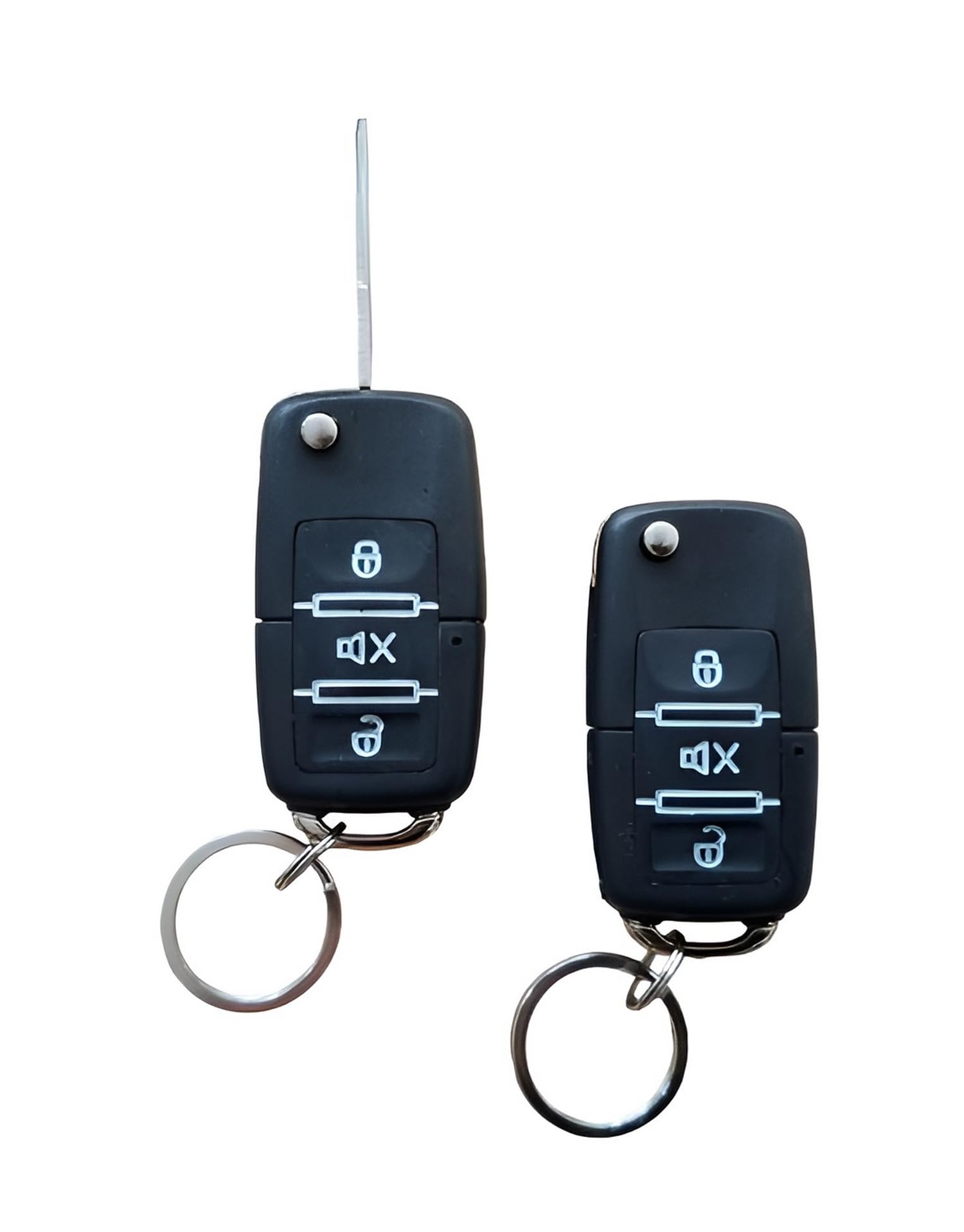 Sistema de alarma universal con mando a distancia de radio, tecla plegable activación ZV