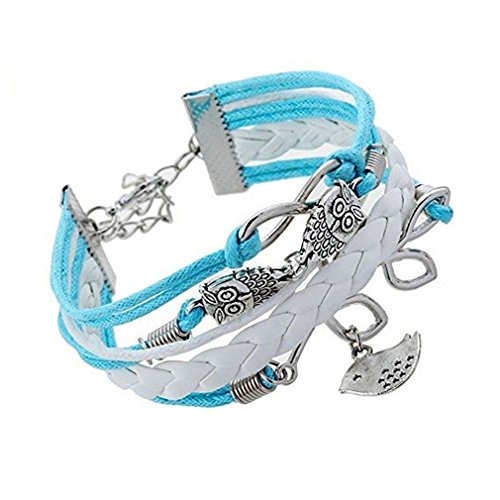 Casadeiy Bracelet Tendance pour Fille en Forme de cur, Femme, Style 4