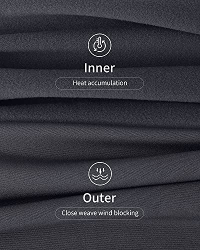 Weerti Thermal Underwear For Men Long Johns With Fleece Lined Base Layer Men Cold Weather Winter Top Bottom (Charcoal 4Xl) #TOP2