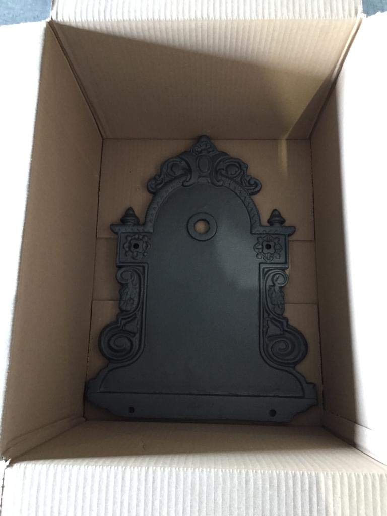 LUNAWAY - Fuente de hierro fundido para pared de jardín con grifo 46 x 26 x 80,5 h