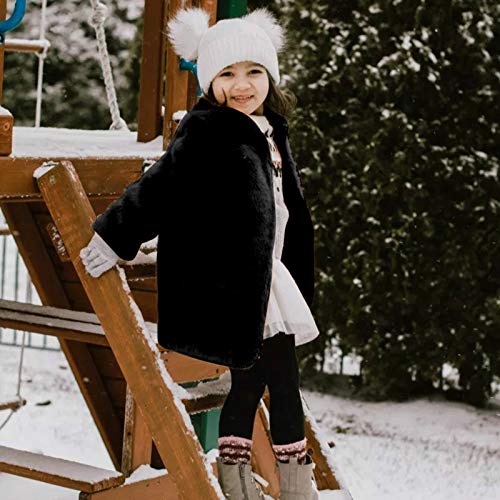 Girls Winter Fleece Overcoat Kids Toddler Warm Faux F𝐮r Dress Jacket Solid Color Long Sleeve Kids Girl Winter Jacket2